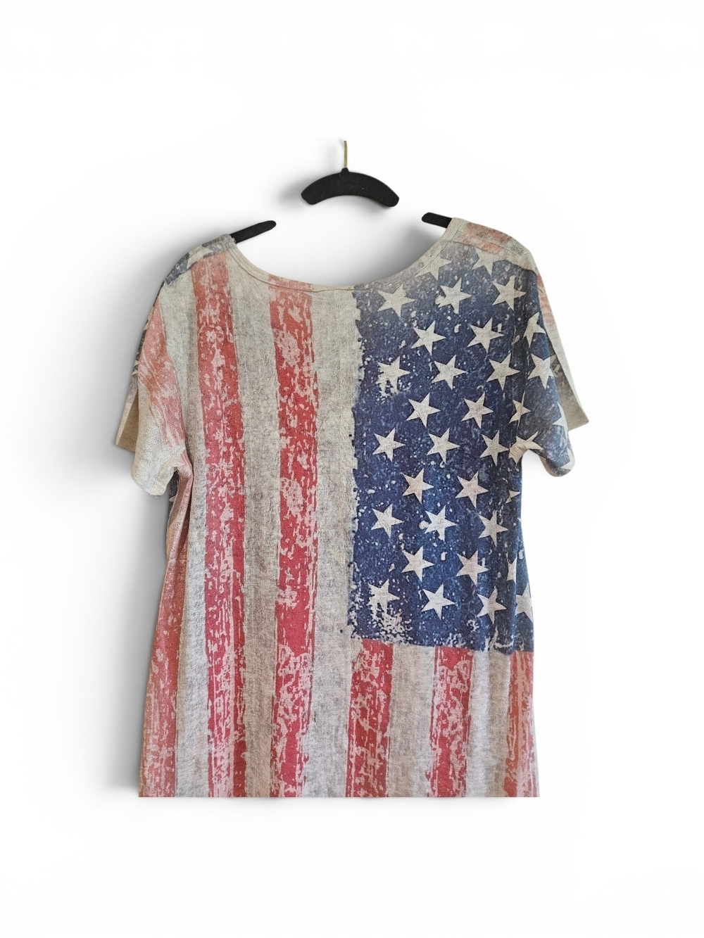 Vocal Top With Stars Rhinestones And Stripes Patriotic Size Medium - Picture 2 of 4